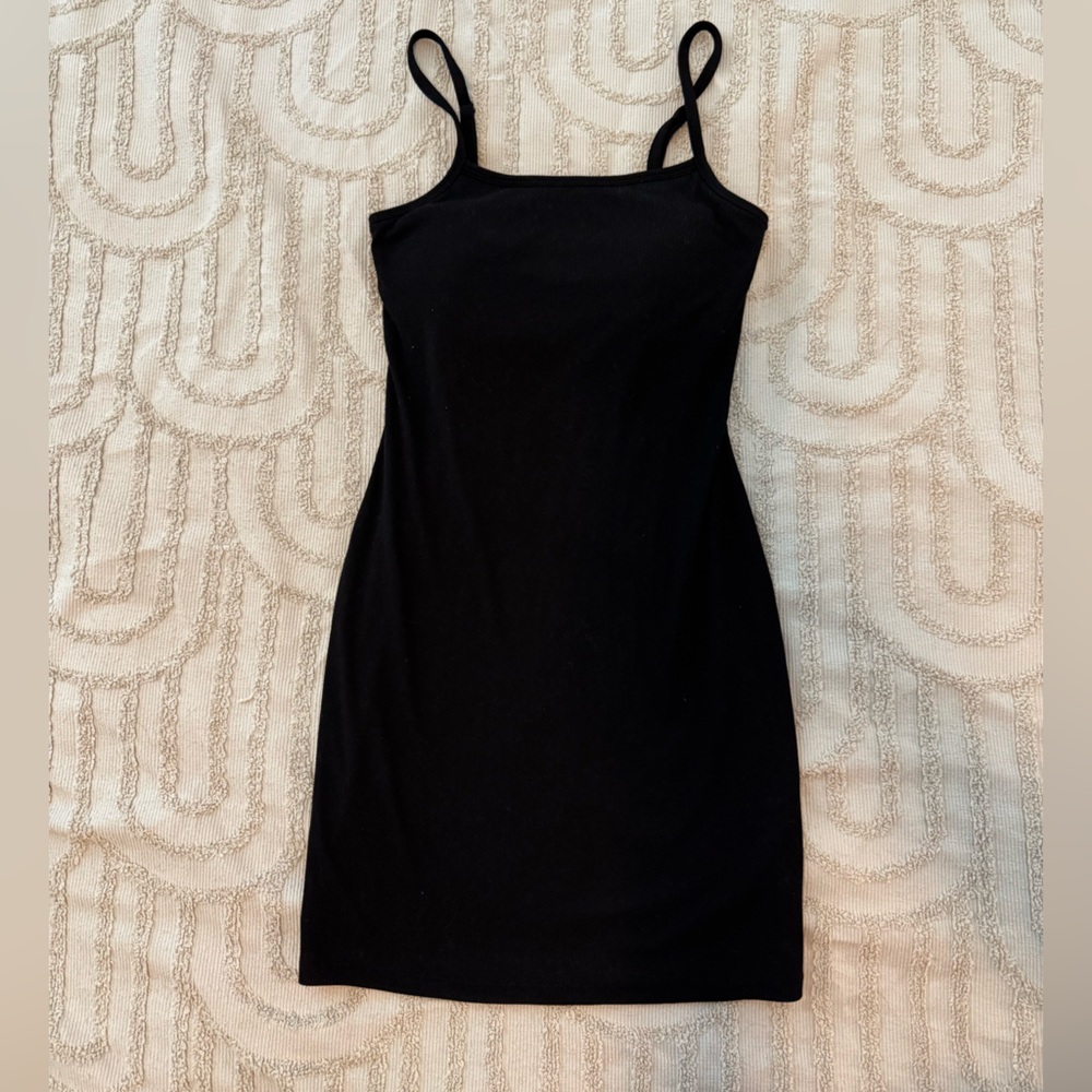 Padded ribbed pencil dress